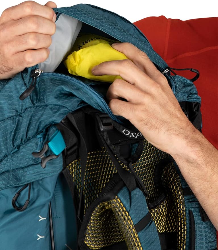 Osprey Atmos AG 65L Men's Backpacking Backpack, Venturi Blue, L/XL