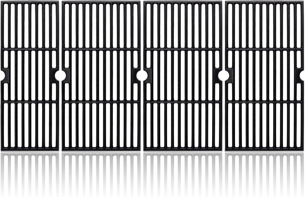 Adviace 18 Inch Grill Grates for Charbroil Performance 6 Burner 463244819, 463276517, 463245917, Cast Iron Grate Grid for Char-Broil Replacement Parts 463276617, 463277918, G470-0002-W1, G470-0003-W1