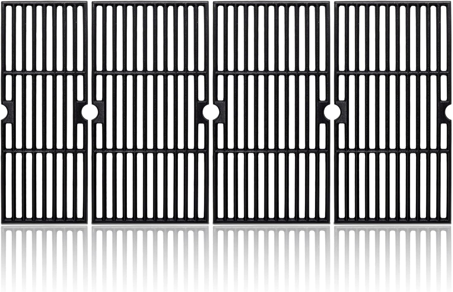 Adviace 18 Inch Grill Grates for Charbroil Performance 6 Burner 463244819, 463276517, 463245917, Cast Iron Grate Grid for Char-Broil Replacement Parts 463276617, 463277918, G470-0002-W1, G470-0003-W1