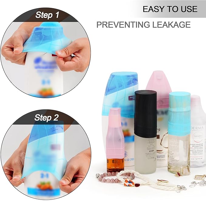 Travel Toiletry Bag for Men, Large Hanging Toiletries Organizer Bags for Women, Cruise Ship Essentials, Water-resistant Shaving Case, PU Leather Makeup Accessories, Cosmetic Dopp Kit, Lake Blue