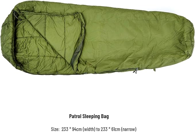 MT Army Military Modular Sleeping Bags System, Multi Layered with Bivy Cover for All Season, Woodland/Multicam