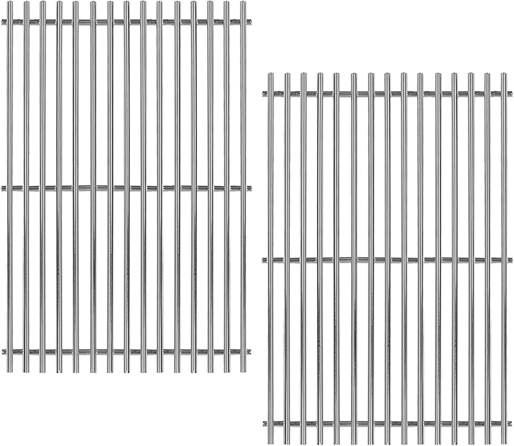 67550 Stainless Steel 2 Cooking Grids Grates Replacement Parts for Fits Weber Summit 400 Series, E-440, S-440, E-450, S-450, E-460, S-460, E-470, S-470 Gas Grill 19-1/4"