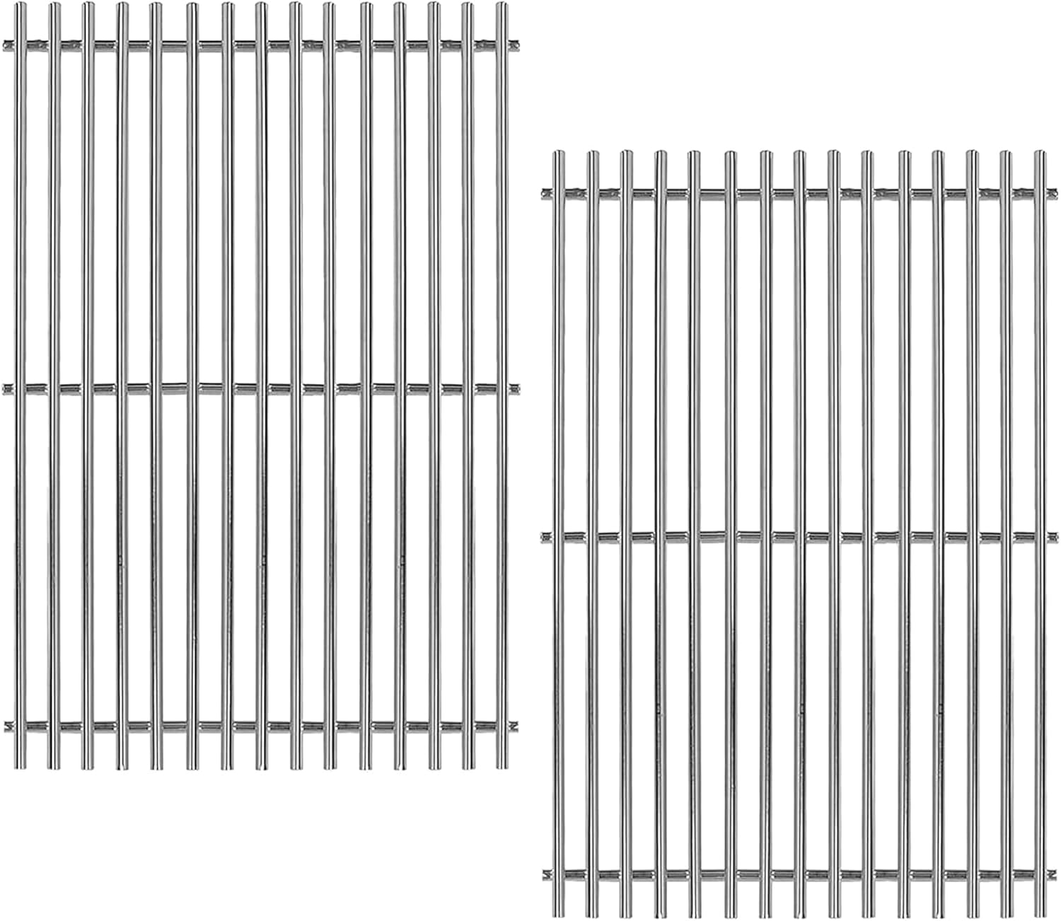 67550 Stainless Steel 2 Cooking Grids Grates Replacement Parts for Fits Weber Summit 400 Series, E-440, S-440, E-450, S-450, E-460, S-460, E-470, S-470 Gas Grill 19-1/4"
