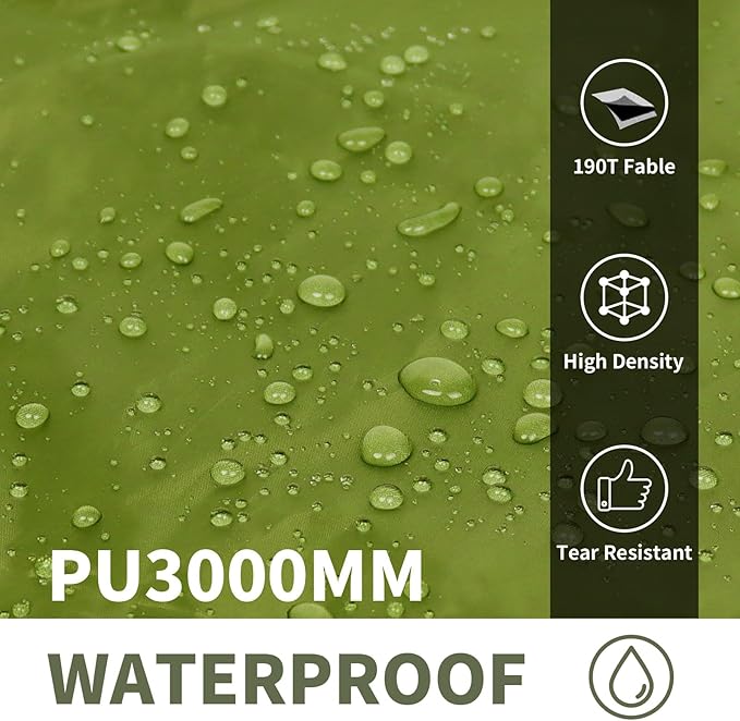 Frelaxy Tent Footprint, Waterproof Camping Tarp, Durable Tent Floor to Elevate Your Camping, Hiking, Backpacking, Hammock, Beach Experience