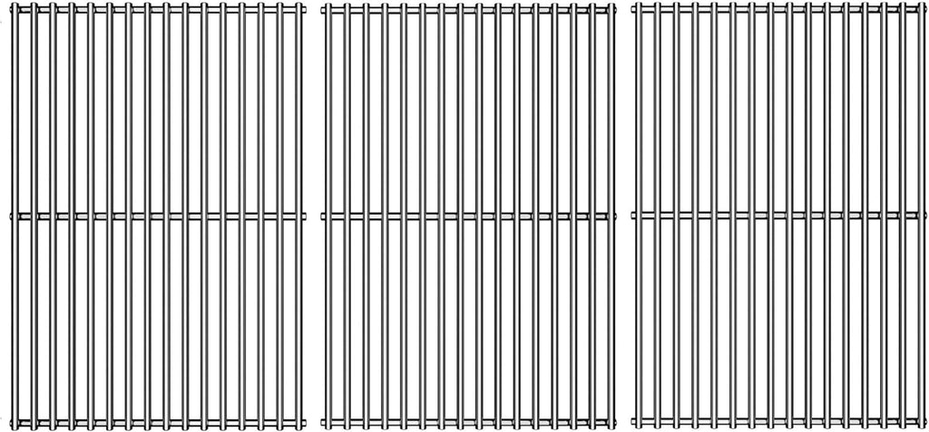 15/17/19 Inch Grill Cooking Grates Replacement for Weber Genesis II E-410, E-435, S-435, SE-410, 66089 66097, Kitchen-aid 720-0856V 740-0781, Weber Genesis II LX 400 SER GBS S-435