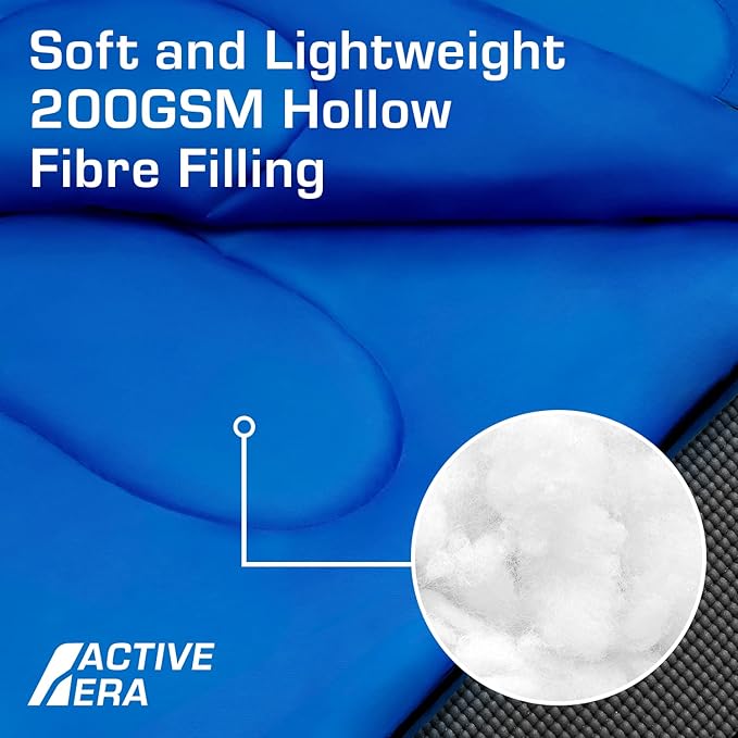 Active Era Ultra Lightweight Sleeping Bag Indoor & Outdoor - Compact, Ultralight Sleeping Bag for Warm Weather - Camping Sleeping Bags for Warm Weather, Sleepovers, Fishing, Outdoor Camping and Hiking
