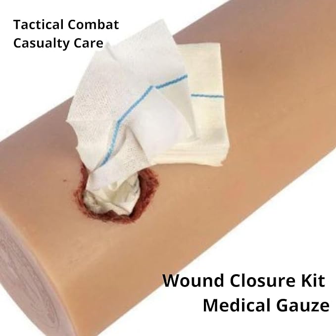 First Aid Advanced Quick Clotting Combat Gauze - Flexible Hemostatic - Stop The Bleed kit Faster Wound Packing Gauze with Quick Clotting Medical - Survival Kit Supplies - 3" x 12.5'