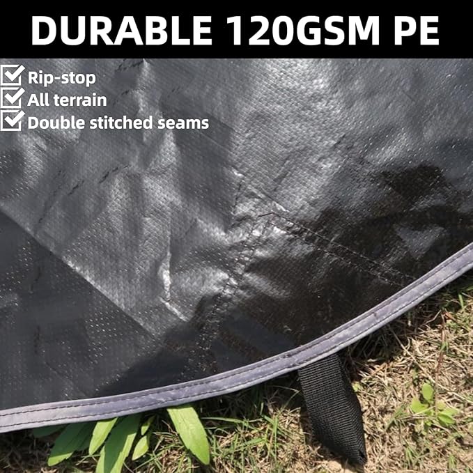 DANCHEL OUTDOOR B2 Waterproof Glamping Yurts for All Year Living with Stove Jack for 4/6 Person, Portable 4 Season Bell Tent for Camping Hot Tent 300D Oxford Nylon Glamping Accessories,13ft/16.4ft