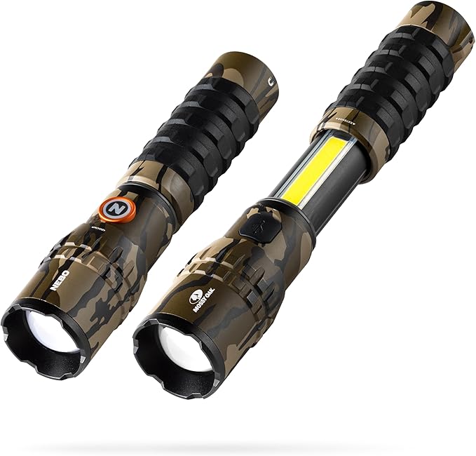 NEBO Slyde King Flashlight, Rechargeable LED Flashlight and Work Light, Bright, Durable, Everday Carry & Camping Flashlight with 4 Light Modes, C.O.B. Work Light and Magnetic Base