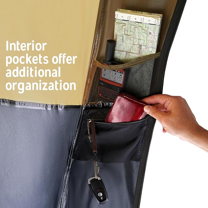 Kelty Highroads Overlanding Shelter - Universal Mount Car Camping Tent with Large Zippered Entry, Aluminum Frame, Adjustable Walls and Windows, UV Protection, Rainproof, Stuff Duffel Included, 2024