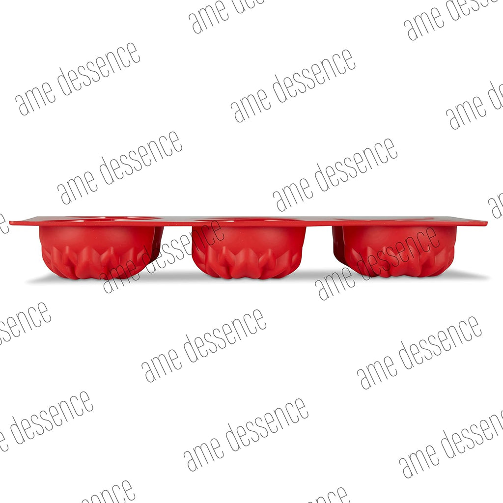 AME D'ESSENCE Sunflower Shaped Silicone Baking Mold - Non-Stick, Flexible, 6-Cup Capacity (3.89 oz), Reusable and Food-Grade - Perfect for Cupcakes, Muffins, and More!