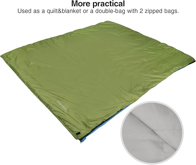 REDCAMP Ultra Lightweight Sleeping Bag for Backpacking, Comfort for Adults Warm Weather, with Compression Sack