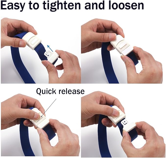Tourniquet, 5-Pack Emergency Professional Adjustable Elastic Medical Hemostatic Blood First Aid Quick Release Torniquete with Buckle