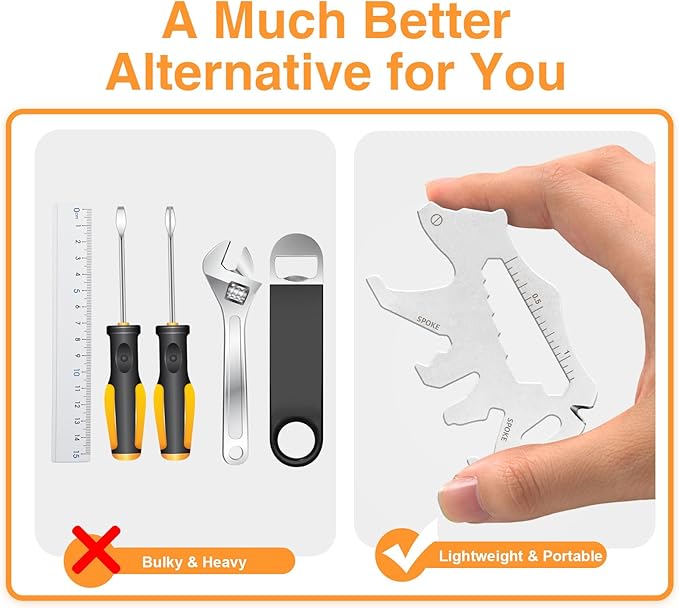 12 in 1 Keychain Multi-tool, Gifts for Men Boyfriend Dad, Father's Day Birthday Gifts, Mini EDC gadgets Tool Gear Bottle Opener for Camping Survival