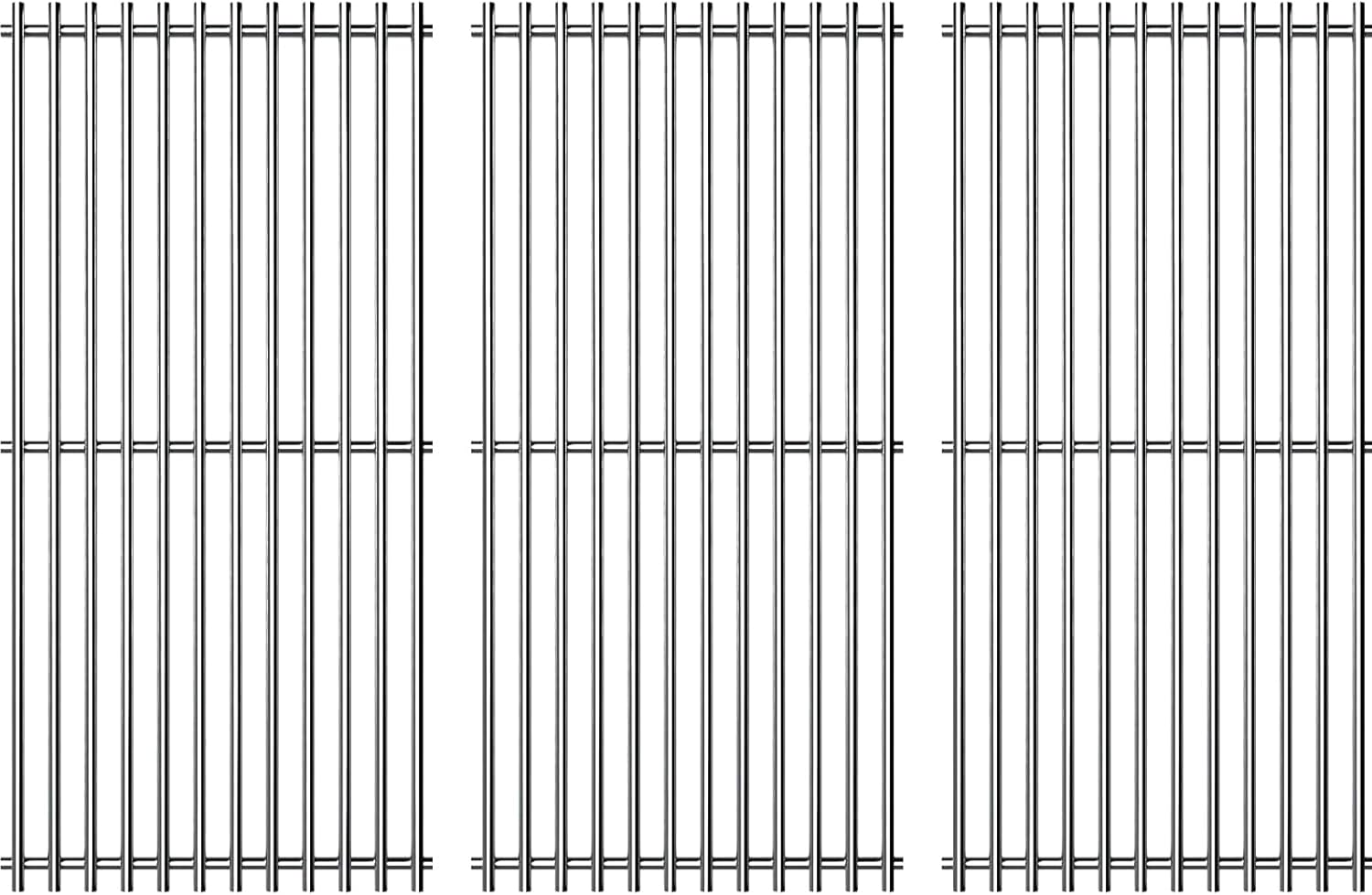 18-1/8" Stainless Steel Grates Replacement for Charbroil 463263110, 463268107, 463271309, 463271312, 463271313, 463271314, 463271315, 466231711, 466247310, 466247512 Kenmore Gas Grill