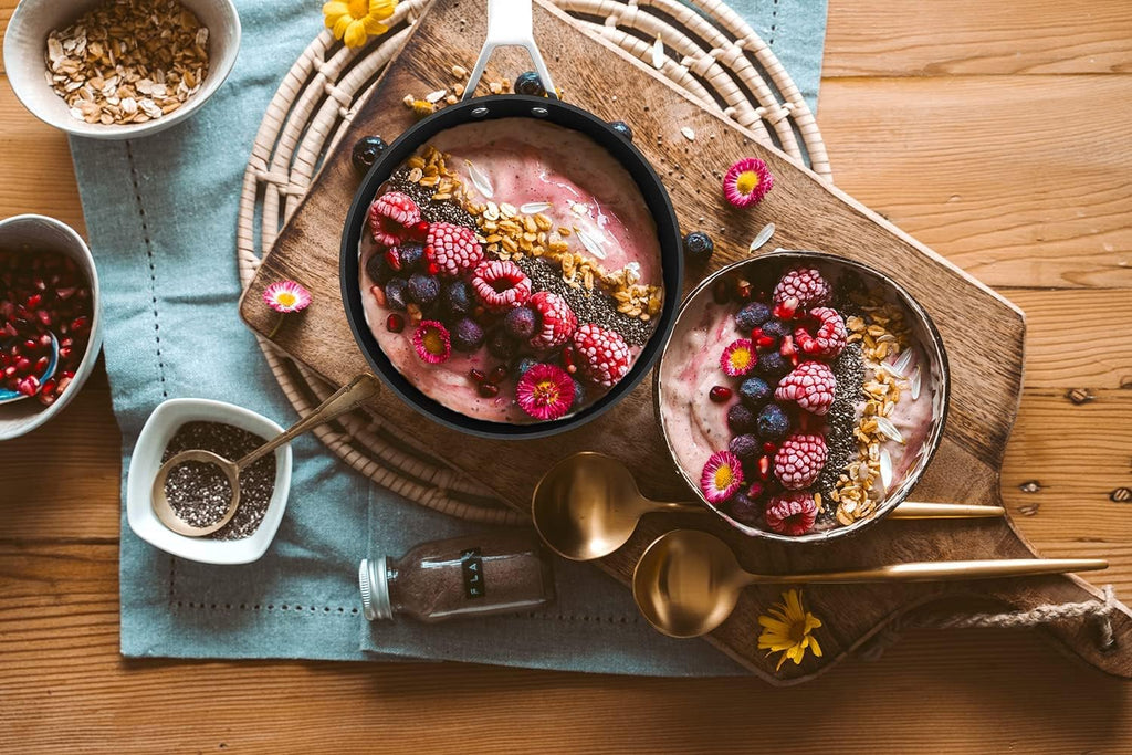 MSMK 3.5 Quart Non stick Sauce Pan with lid, Stay-Cool Handle, Burnt also Nonstick, PFOA Free Non-Toxic, Scratch-resistant, Induction Cooking Pot