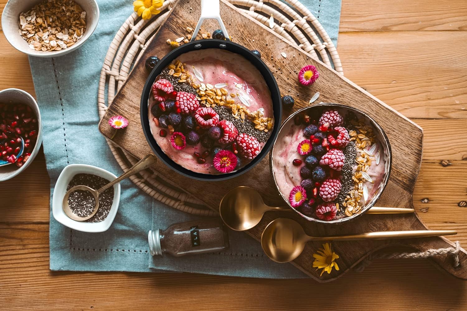 MSMK 3.5 Quart Non stick Sauce Pan with lid, Stay-Cool Handle, Burnt also Nonstick, PFOA Free Non-Toxic, Scratch-resistant, Induction Cooking Pot