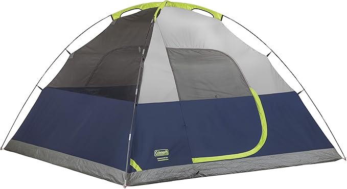 Coleman Sundome 4-Person Tent with Rainfly, Weatherproof Tent Sets Up in 10 Mins