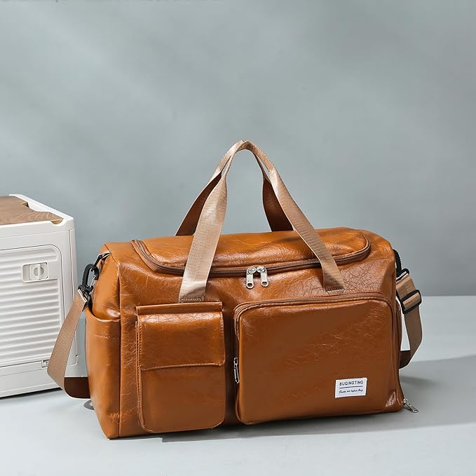 Small Gym Bag for Women, Travel Duffle Bag Carry On Weekender Bag with Shoe Compartment