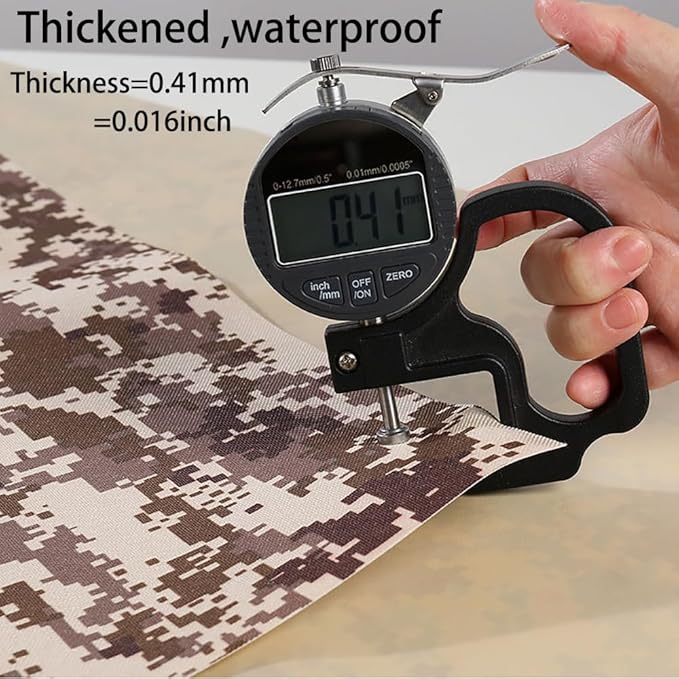 Waterproof Tarp CamouflageThickening Multi-Size Sun Shade Sail Customized Tarpaulin Sunrays Block Awning for Patio Canopy Rain Cover Canvas Sunshade Camp Outdoor Gardens Canopy (4.6ft*6.2ft)