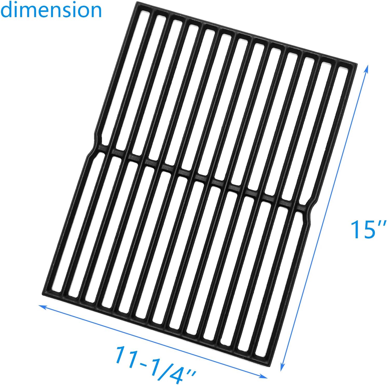 15" Cast Iron Grid grates Replacement Parts for Weber Spirit E200 S-200 Spirit E-210 Spirit S-210 Spirit 500, Genesis Silver A Gas Grills 7522 7521 7523 65904 65905