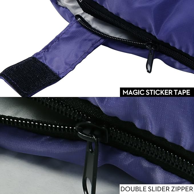 Sleeping Bag,3-4 Seasons Warm Cold Weather Lightweight, Portable, Waterproof Sleeping Bag with Compression Sack for Adults & Kids - Indoor & Outdoor: Camping, Backpacking, Hiking