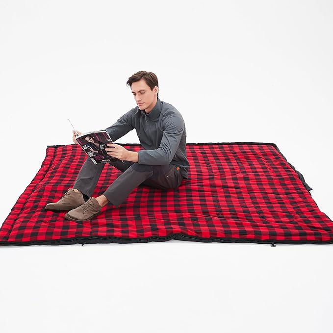 Zero Degree Sleeping Bag for Adults 100% Cotton Flannel Tall and Big