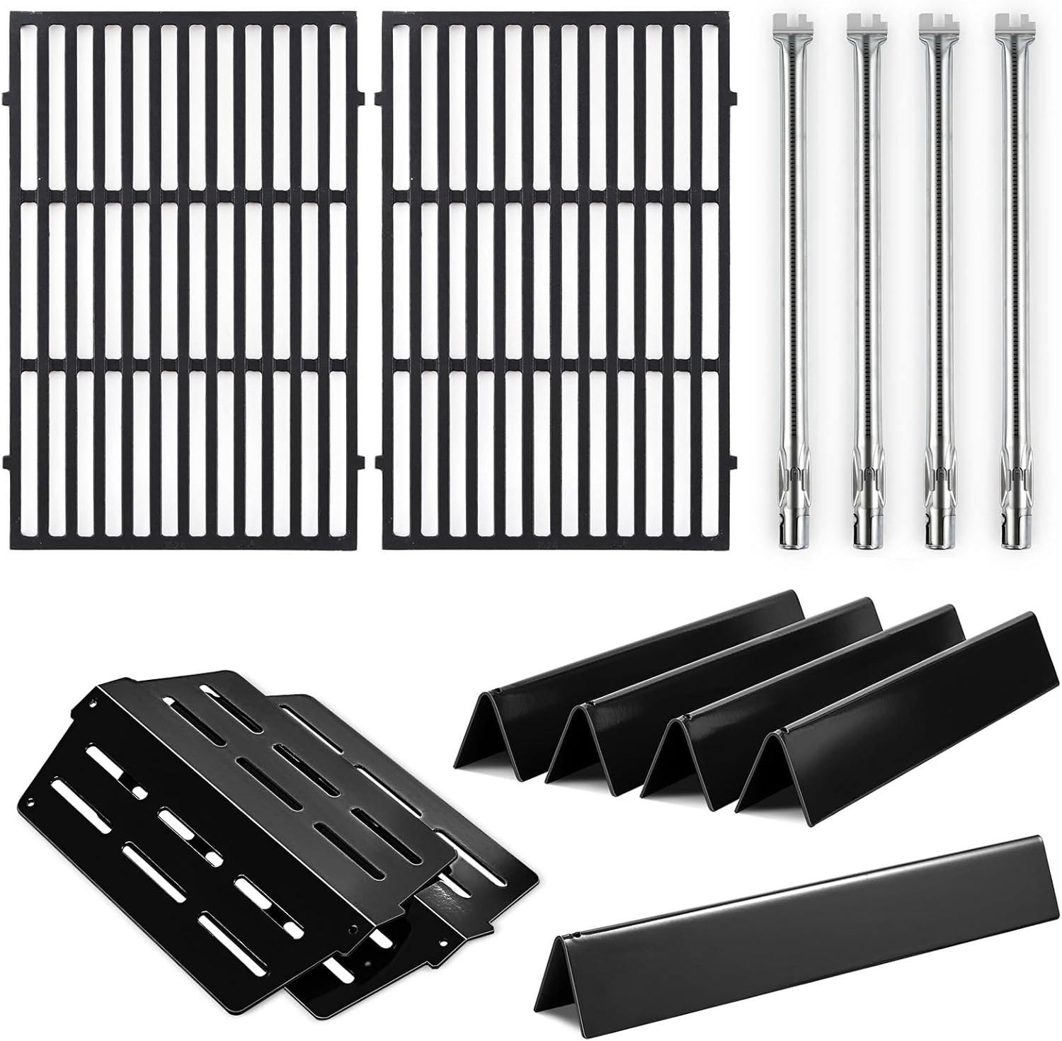 Genesis E-330 4 Burner 62752 7524 Grates 7620 7621 Flavorizer Bars 65505 Heat Deflectors Replacement Parts for Weber Genesis Grill Parts 300 Series E-310 E-320 S-310 S320 S-330 EP-310 EP-320 EP-330