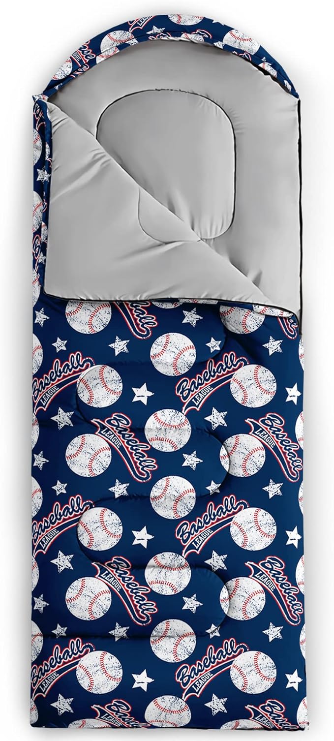 QOOMO Camping Sleeping Bags,3 Season Warm & Cool Weather,Lightweight,Waterproof Sleeping Bags for Adults & Kids,Traveling,and Outdoors,Camping Gear Equipment