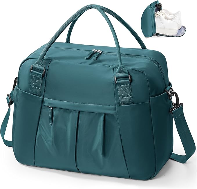 Gym Bag Womens,Travel Duffel Carry on Bag Sport Tote Bag Weekend Overnight Bag