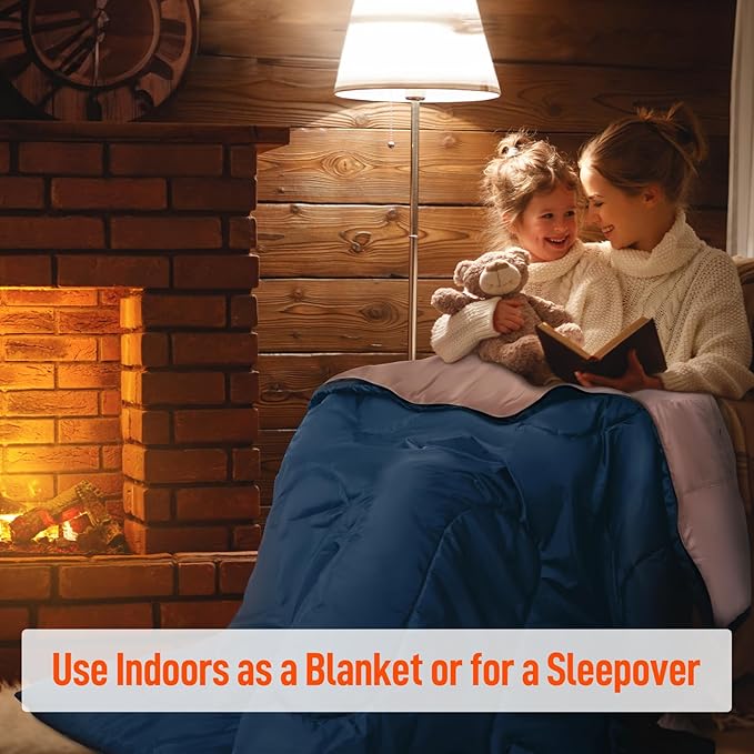 MEREZA Double Sleeping Bag for Adults Mens with Pillow, XL Queen Size Two Person Sleeping Bag for All Season Camping Hiking Backpacking 2 Person Sleeping Bags for Cold Weather & Warm