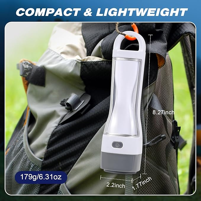 4 Pack Solar LED Flashlight for Power Outages, Rechargeable Camping Flashlights with High Lumens, 5 Modes, Powerful and Bright Tactical Flash Light for Emergency, Outdoor, Home Use