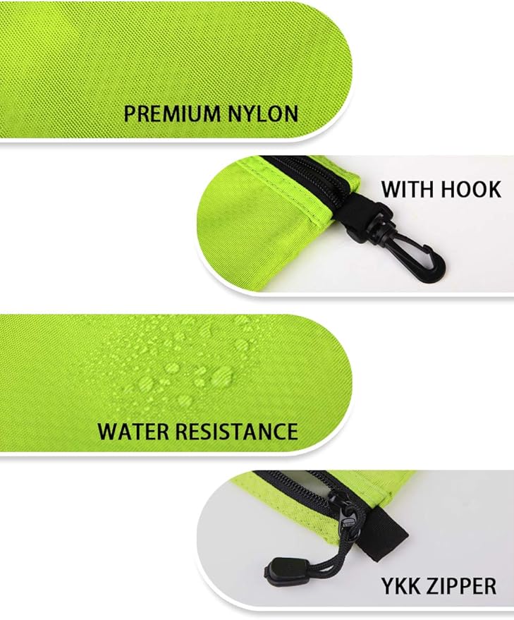 GOX Small Toiletry Bag for Men Bulk Cosmetic Bag Dopp Kit Carry On Zipper Pouch Organization Nylon Small Packing Sack Waterproof