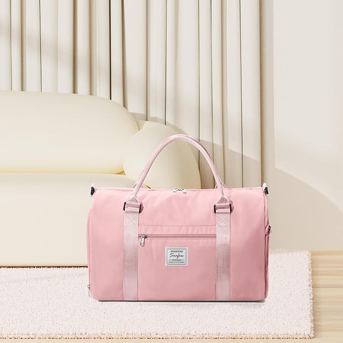 Gym Bag Womens,Travel Duffel Carry on Bag Sport Tote Bag Weekend Overnight Bag