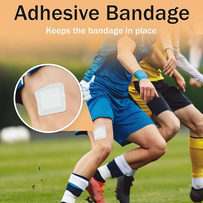 Bordered Gauze Island Dressing 4x4-25 Wound Bandages for Wound Protection - Good for Hospitals, Medical Facilities, First Aid Kits, and More