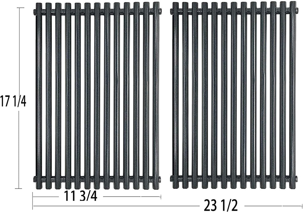 PG525 (2-Pack) 17 1/4 x 11 3/4 inch Porcelain Steel Grill Grid Grates for Weber 7525 Weber Spirit 300,E-310 & E-320, Spirit S-310 & S-320,Genesis 1000-5000 Spirit 700, Weber 900