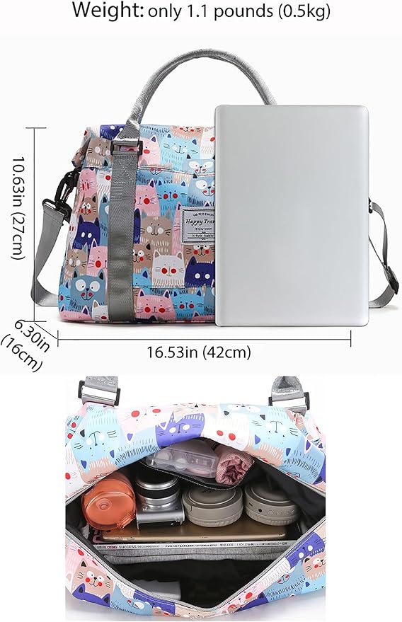 Travel Duffle Bag Weekender Overnight Bag Gym Tote with Dry and Wet Separated Pocket for Women Girls Shoulder Workout Duffel Bag Water Resistant (colorful leaves)
