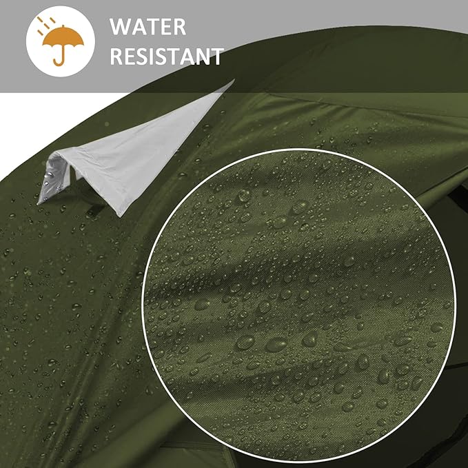 Bessport Camping Tent 1/2 Person Tent Waterproof Two Doors Backpacking Tent Easy Setup Lightweight for Outdoor, Hiking Mountaineering Travel