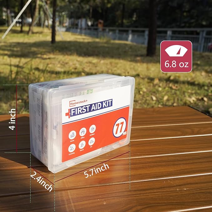 First Aid Kit Refill - Extra Replacement Supplies for First Aid Kits, Loose Packed Restock Supply Pack -77 Piece