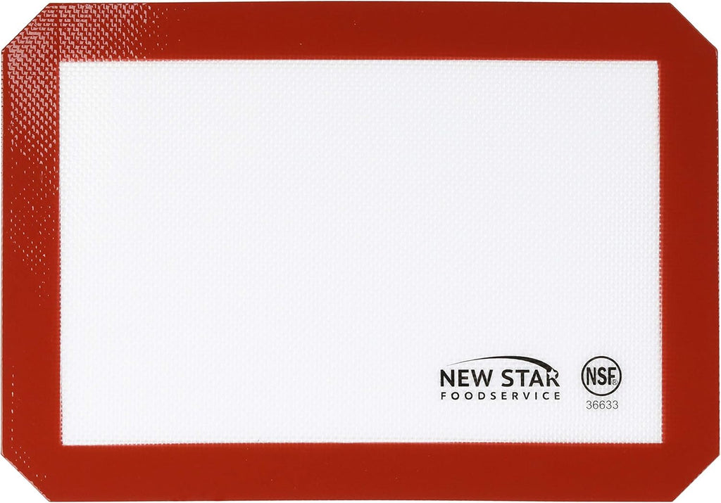 New Star Foodservice 36633 Commercial Grade Silicone Baking Mat Non-Stick Pan Liner, 8 x 12 Inch (Quarter Size)