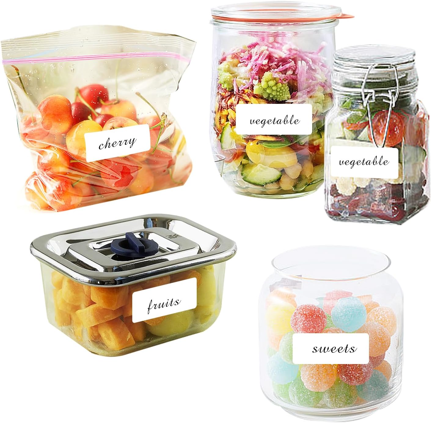 Removable Freezer Labels Stickers, 1 x 3 Inch Blank Removable Freezer Labels Food Storage Stickers, Date Label Waterproof Oil Resistant Easy Clean No Residue