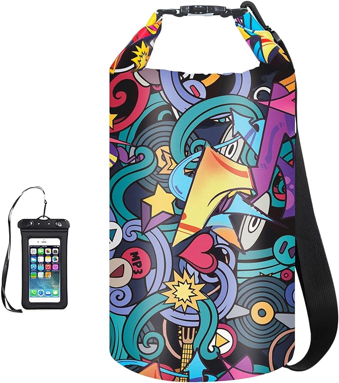 OMGear Waterproof Dry Bag Backpack Phone Pouch 40L/30L/20L/10L/5L Floating Dry Sack for Kayaking Boating Outdoors Activities