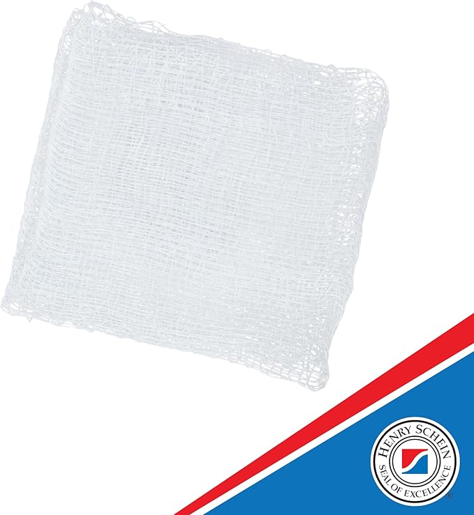 200/Pack Non-Sterile Gauze Pads 3’’ x 3’’ for Wound Dressing Gauze Sponge-Pads for Wound Care & Home First Aid Kits -12-Ply - 100% Cotton & Highly Absorbent