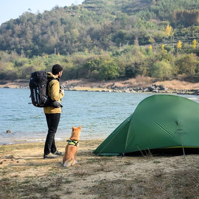 Naturehike Cloud-Up 2 Person Tent Lightweight Backpacking Tent with Footprint - Free Standing Ultralight Camping Hiking Backpack Tents Two Person Tent