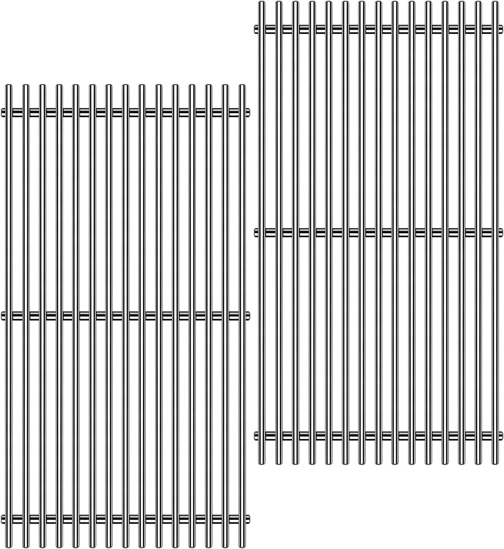 9MM 17.5" Stainless Steel Grill Grates for Weber Spirit E-310 E315 E320 E330 S310 S315 S330 GS4 Spirit 2 Grill Parts for Weber 7638, 7639 7525 Spirit 300 and Spirit II 300 Series Grills
