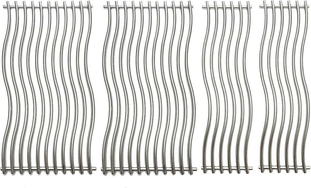 16-3/4" Stainless Steel 4pack Waved Cooking Grids Grates Replacement Parts for Napoleon Triumph 495 Gas Grill S87005