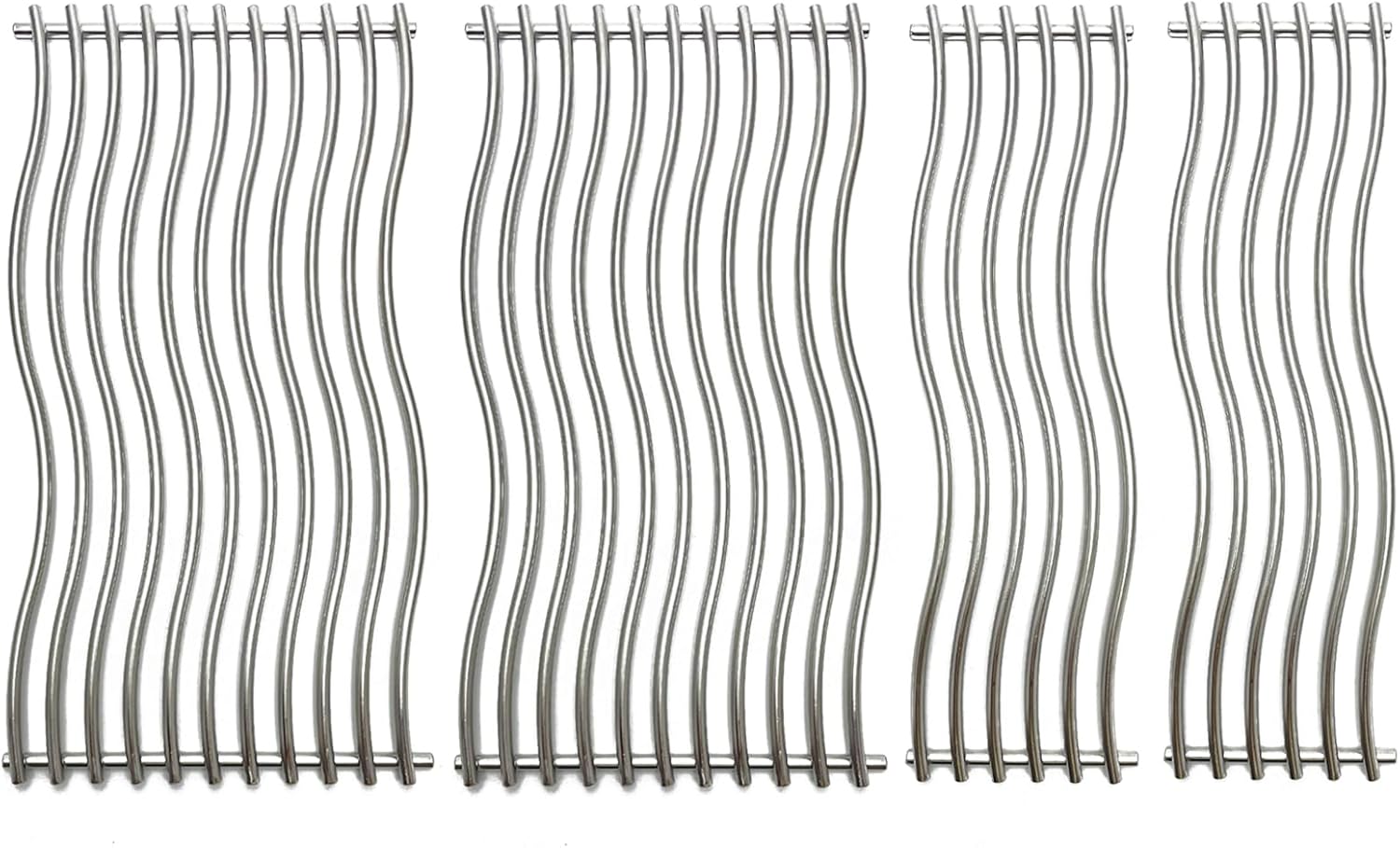 16-3/4" Stainless Steel 4pack Waved Cooking Grids Grates Replacement Parts for Napoleon Triumph 495 Gas Grill S87005