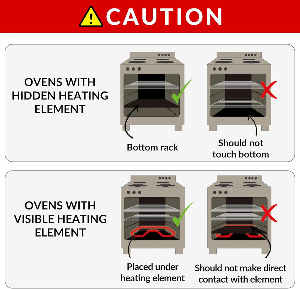 Oven Liners for Bottom of Oven - 3 Pack Large Gas Stove Top Protectors, Reusable Oven Liner for Electric, Gas, Toaster Ovens, Grills - BPA & PFOA Free Keep Your Oven Clean Oven Mat