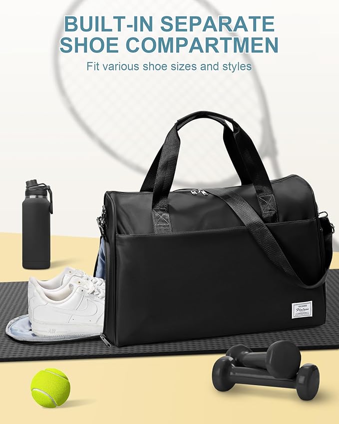 Gym Bag Womens,Travel Duffel Carry on Bag Sport Tote Bag Weekend Overnight Bag