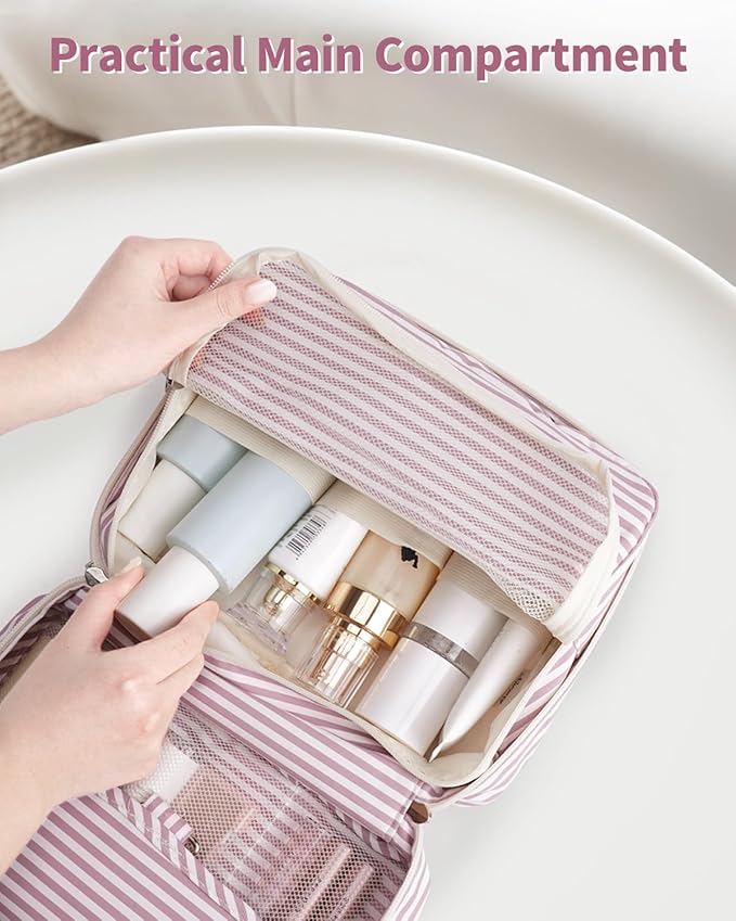 Narwey Hanging Travel Toiletry Bag Cosmetic Make up Organizer for Women and Girls Waterproof